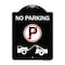 Signmission No Parking No Parking and Tow Truck Heavy-Gauge Aluminum Sign, 24" x 18", BW-1824-23818 A-DES-BW-1824-23818 - alternate 1